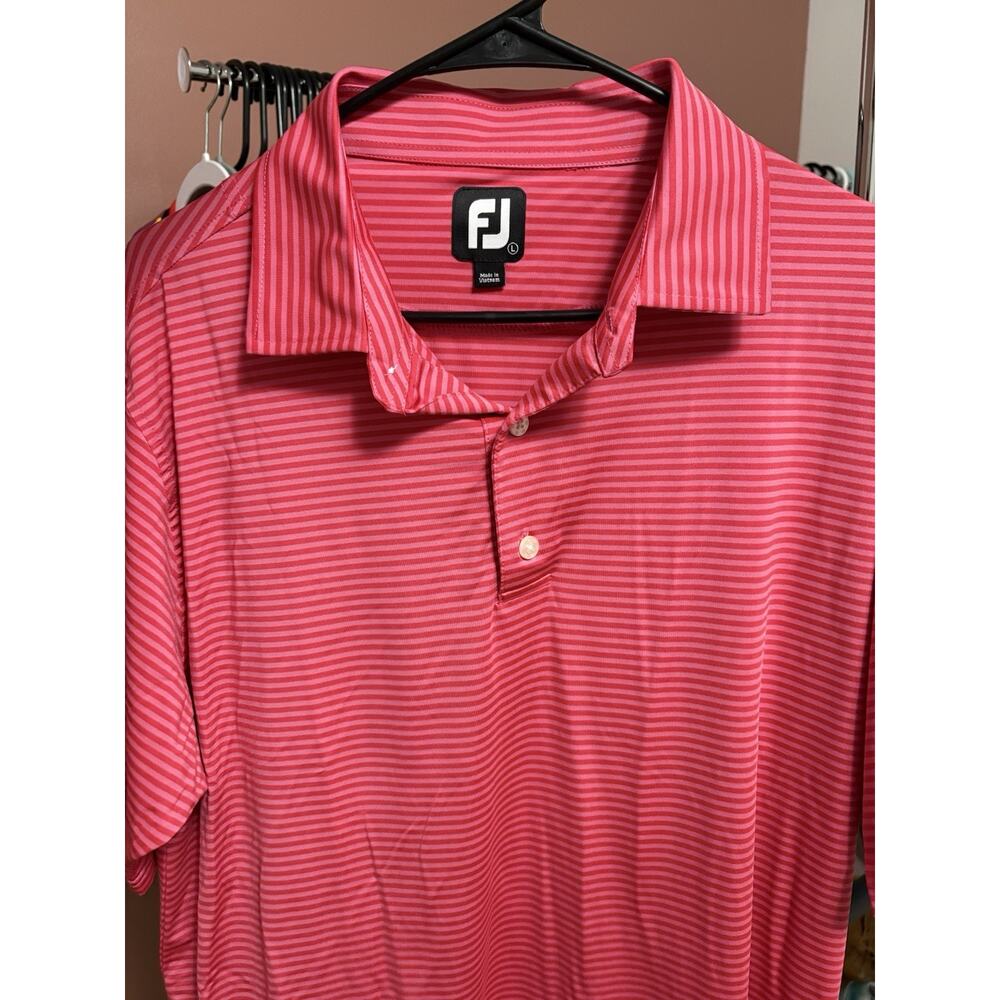 Footjoy Golf Polo size large mens pink